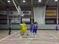 s�nior mascul� \"b\" cistella de calit� al final del 2n quart