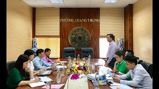 Đoàn giám sát HĐND thành phố làm việc với phường Quang Trung