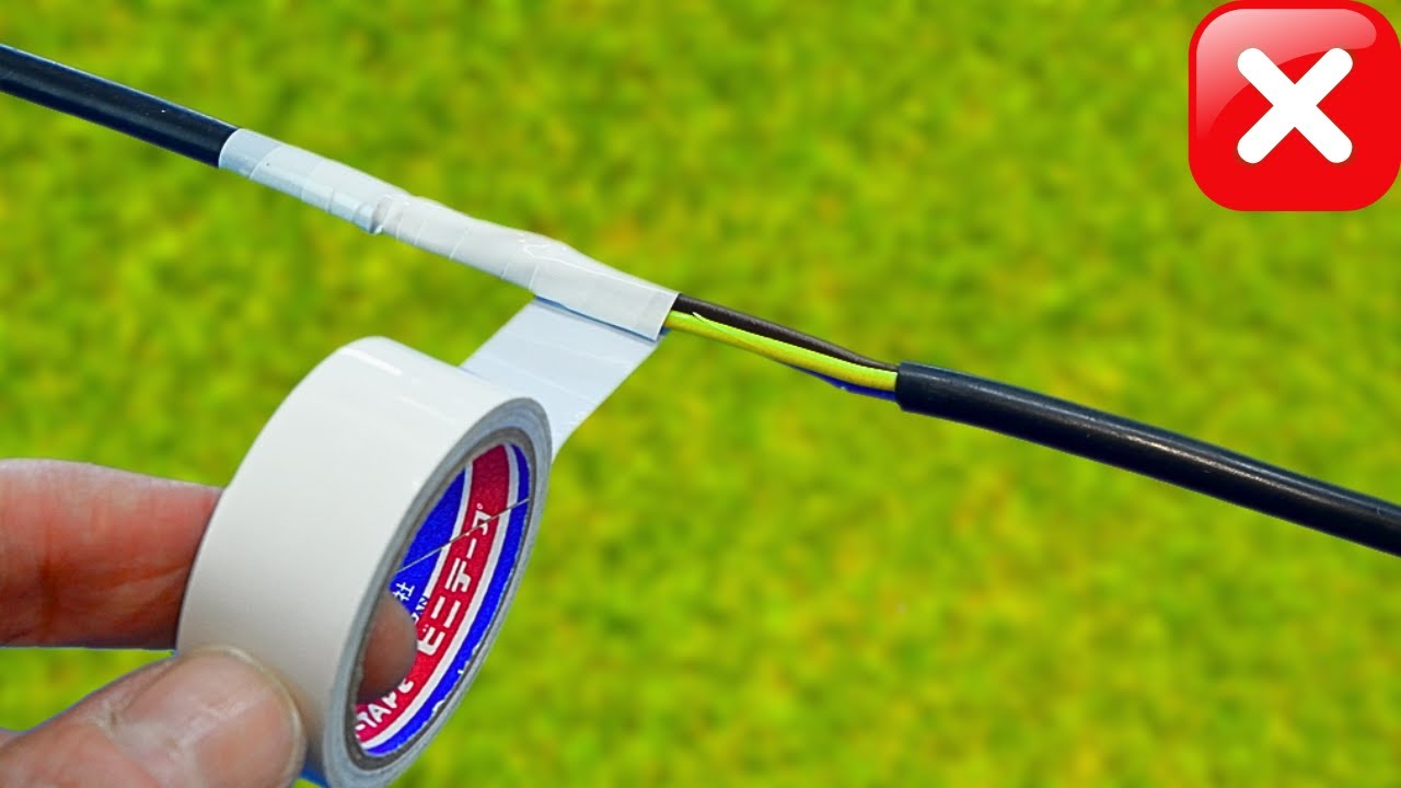 El 93% de las Personas Aplican mal la Cinta Aislante !!