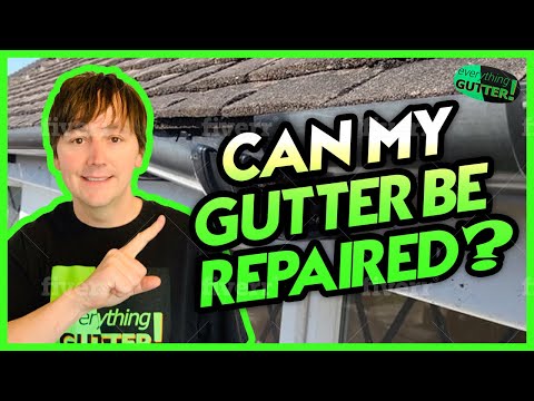 how to patch gutter leak