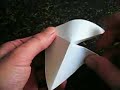 Origami Pyramide sans fond - trièdre