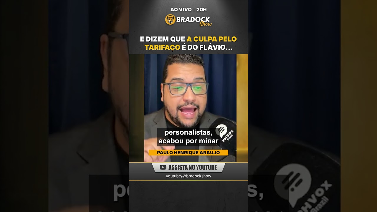 E DIZEM QUE O TARIFAÇO É CULPA DO FLÁVIO
