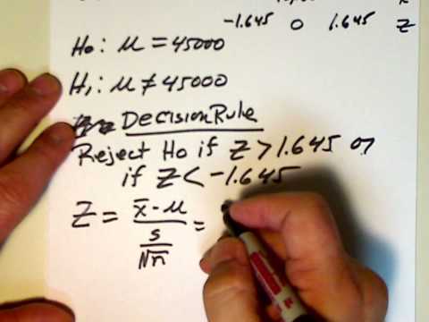 how to perform two tailed test