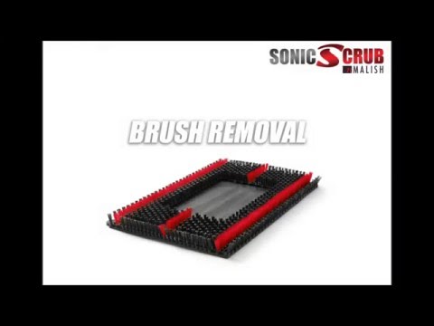 Youtube External Video The Malish Sonic Scrub is a brush designed specifically for the 14” x 20” oscillating floor machines including stick, walk behind and riders.
