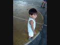 cute little boy dancing