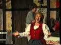 From the Bel Canto Opera production: GRETEL: Susie little Susie, pray tell me the news The geese are going barefoot because they've no shoes The ganders can't pay so the cobblers refuse Pity little goslings who can't afford... HANSEL: so who cares if they're barefoot? GRETEL: ...shoes. HANSEL: Goosey, silly goosey, if I had to choose I'd rather have a plateful of food and no shoes If goosey comes my way, I'll hazard a hunch She'll be on my table next Sunday for... GRETEL: All you think about ...