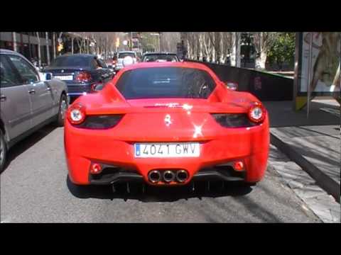 Cesc Fabregas with his Ferrari 458 Italia