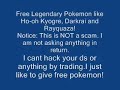 FREE Pokemon diamond pearl legendaries FREE Pokemon diamond pearl legendaries