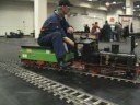BR55 und britischer Zug auf f�nf Zoll und zwei T3 auf 7,25 Zoll Spur