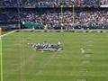64 yard field goal attempt