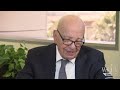 wsj live presents an interview with news corp. chairman and ceo, rupert murdoch. mr. murdoch discusses a wide range of topics including the future of journal...