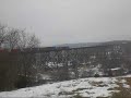 UP 8385 moving across the Kate Shelly High Bridge