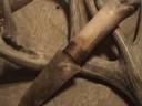 Stone knives and bone handles. Flintknapping Art