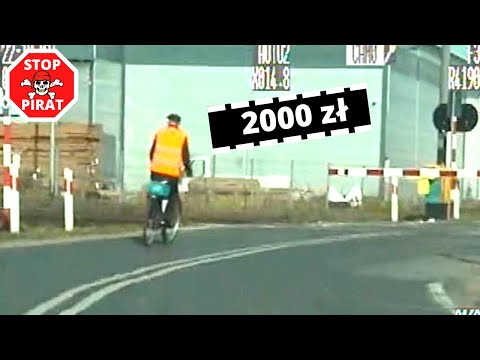 Rowerzysta zgarnął 2000 zł mandatu za jazdę przez zamknięty przejazd