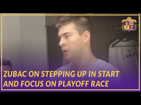 Video: Lakers Post Game: Zubac Talks About Stepping up in Start An the Playoff Race in the West