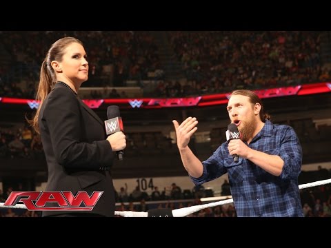 Stephanie McMahon questions Daniel Bryan’s decision to return to the ring: Raw, January 12, 2015