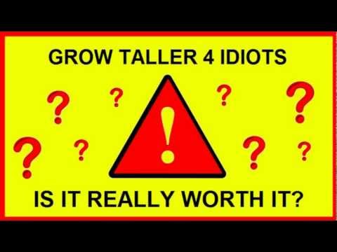 how to grow taller for idiots