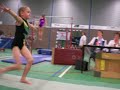 Zoe op vloer tijdens de clubteamfinale in Goes.
