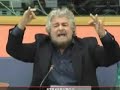 Beppe Grillo - Irruzione a Strasburgo