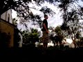 At long last, a complete standing back tuck landed on both feet...both BARE feet.