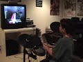 11-Year Old Drummer Gold Stars Trees by Rush
