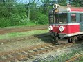 EN71-018 jako R-631 Tarnów-Krynica opuszcza stację Stróże.