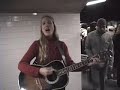  Christiana Lynn art music subway street new york performance busk song sing folk religious spiritual