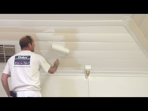 how to paint t&g ceiling