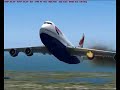 Speedbird Takeoff and engine fire in Flight sim 2004