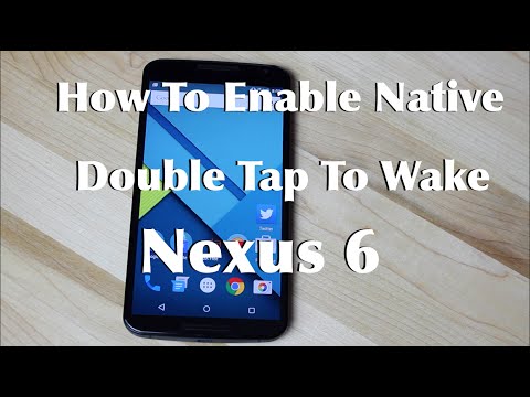 how to enable double tap to wake