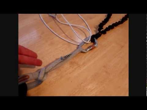 how to attach ice axe leash