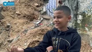 أطفال بمخيم نور شمس في طولكرم: