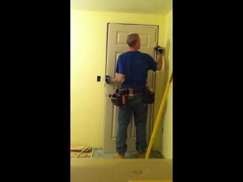 how to hang a door prehung