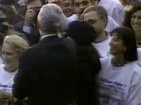 picture of bill clinton and monica lewinsky. Bill Clinton makes his famous statement about Monica Lewinsky in a musical way. Composed by Robert Davidson, performed by Topology and Loops