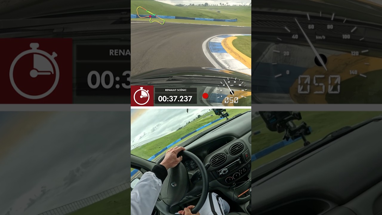 ONBOARD DO RENAULT SCÉNIC NA VOLTA RÁPIDA COM RUBENS BARRICHELLO! 😱🚘🏁