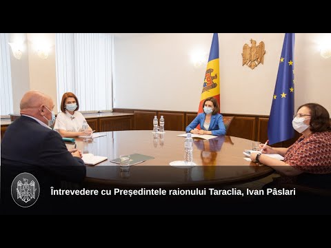 Глава государства встретилась с Председателем района Тараклия