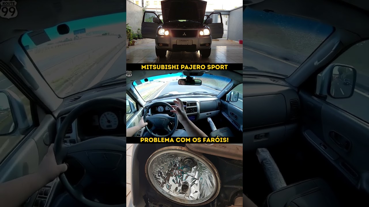 Os faróis da Pajero Sport não servem na L200...