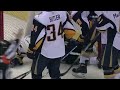 Patrick Kaleta slewfoot on Erik Johnson - Dec 27, 2009