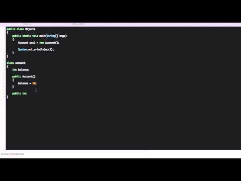 how to create object in java