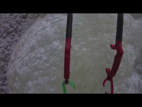 how to attach ice axe leash