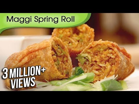 Maggi Noodles Spring Roll | Quick Easy To Make Appetizer | Fast Food Recipe By Ruchi Bharani