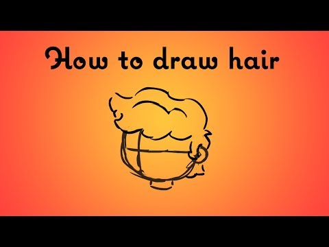 how to draw guy hair