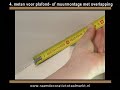 Meten van Raamdecoratie met overlapping kozijn