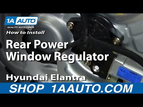 How To Install Replace Rear Power Window Regulator 2001-06 Hyundai Elantra