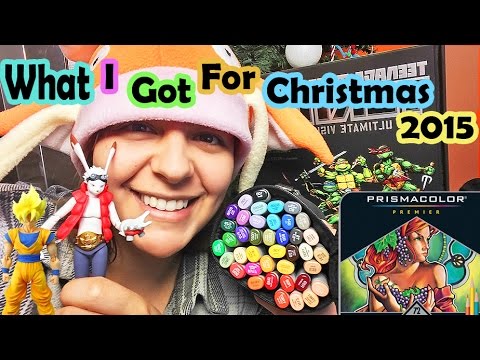 WHAT I GOT FOR CHRISTMAS 2015 + BIRTHDAY! art supplies and toys