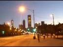 chicago skyline  on 2008 all night bike ride