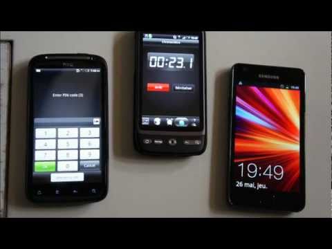 0 Galaxy S II vs Sensation Android France