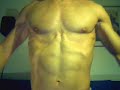 Upper body exercises and muscle flexing