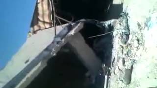 اثار القصف على منطقة المشروع مخيم الحسينية 22 9