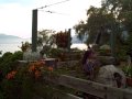 Volcano backdrop - production in Guatemala
